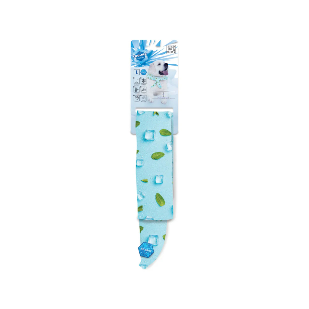 M-Pets Cooling Serinletici Köpek Bandanası 107x7,5cm (Mavi) [L]