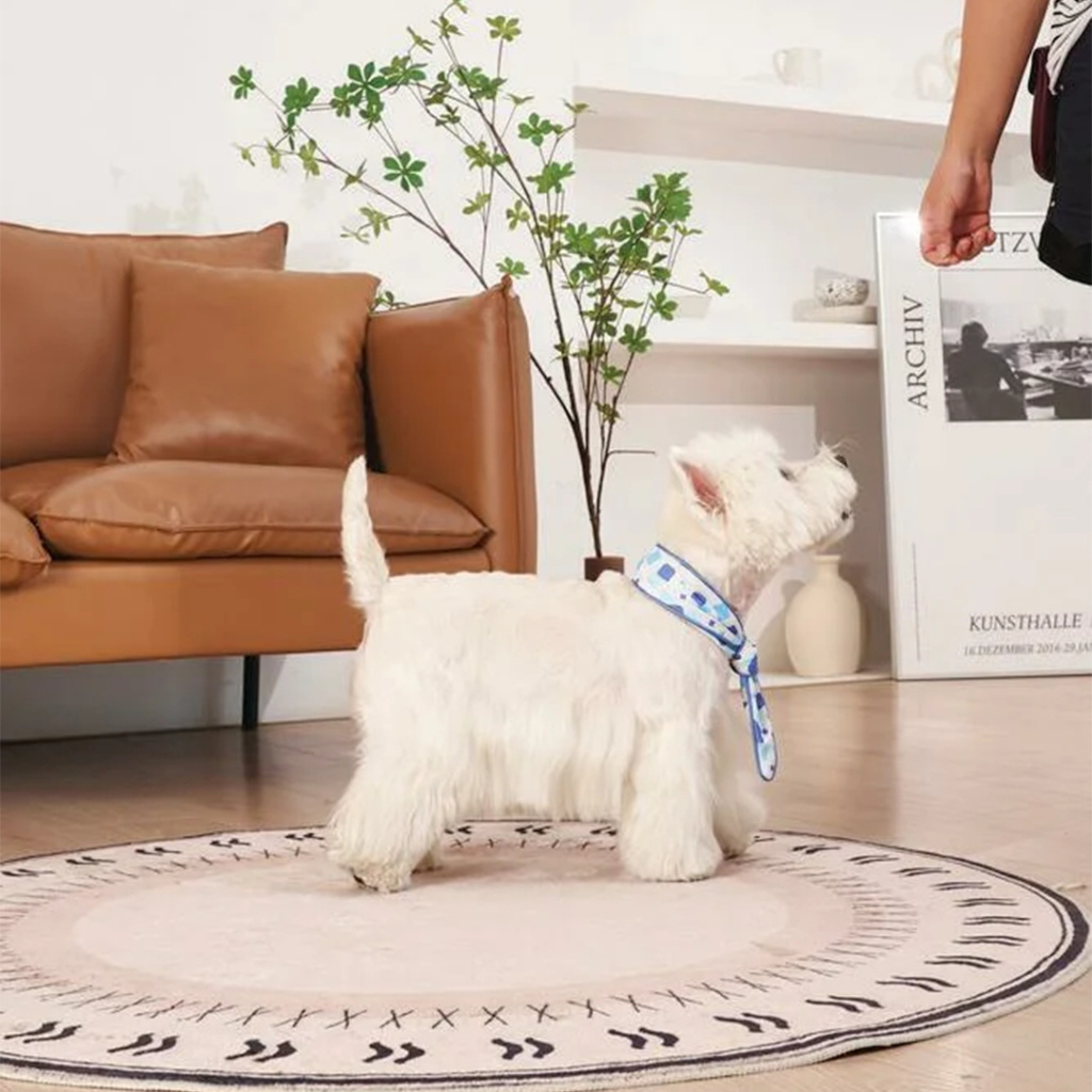 M-Pets Cooling Serinletici Köpek Bandanası 107x7,6cm (Beyaz) [L]