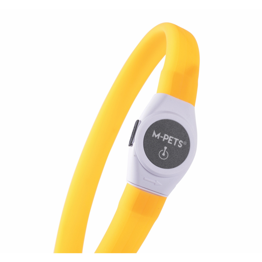 M-Pets Flash Led Köpek Boyun Tasması 35cm (Turuncu) [S]