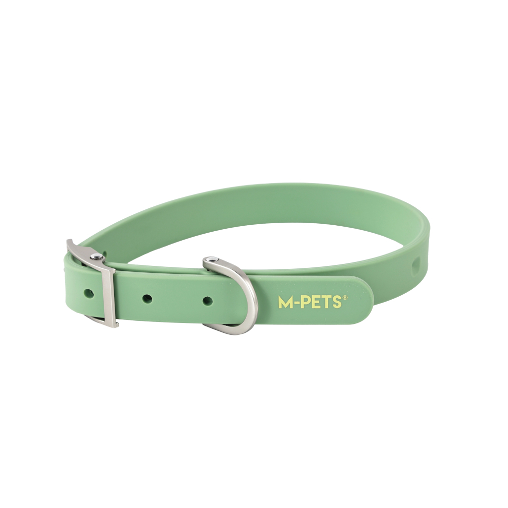 M-Pets Bond Silikon NFC Sistemli Köpek Boyun Tasması (Yeşil) [L]