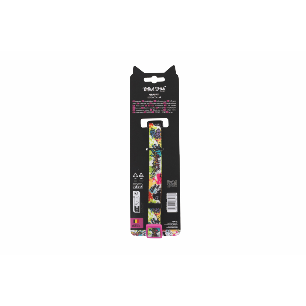 M-Pets Urban Style Graffiti Köpek Boyun Tasması 30,5-50,8cm [M]
