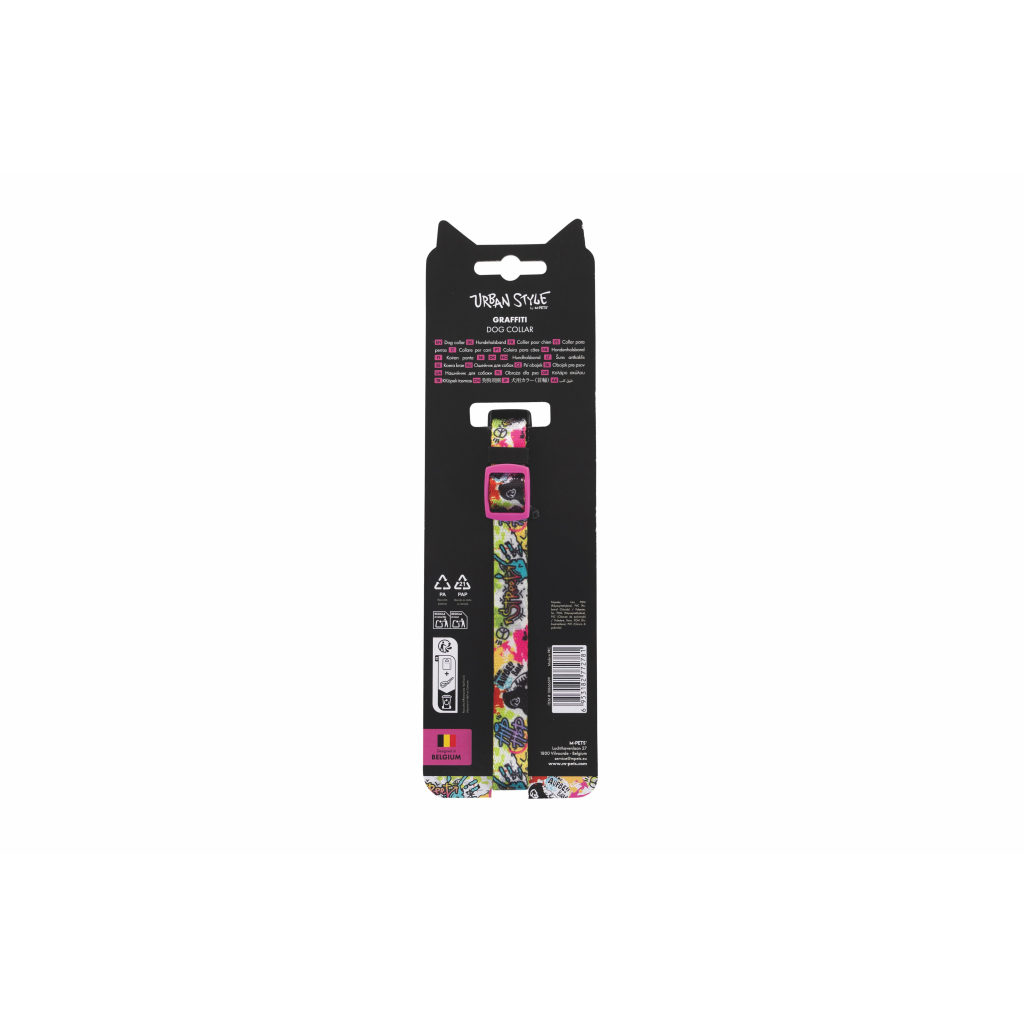 M-Pets Urban Style Graffiti Köpek Boyun Tasması 22,9-35,6cm [S]