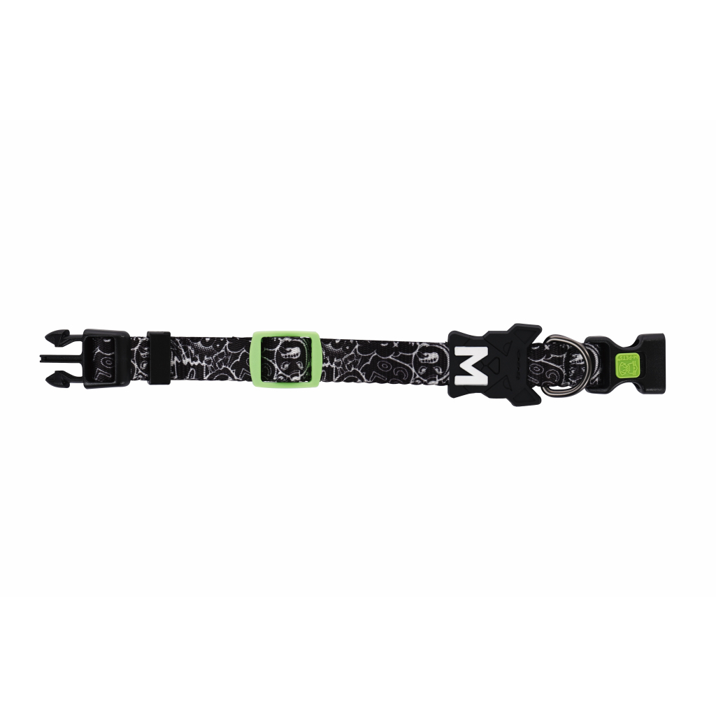 M-Pets Urban Style Freestyle Köpek Boyun Tasması 15,2-25,4cm (Siyah-Beyaz) [XS]