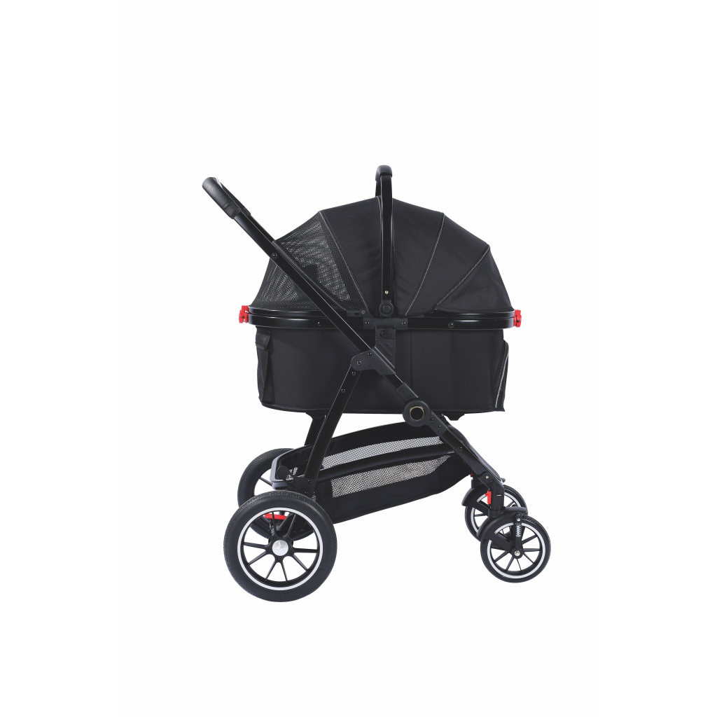 M-Pets Conquest Pet Stroller Kedi ve Köpek Taşıma Arabası 71x57,5x101cm (Siyah)
