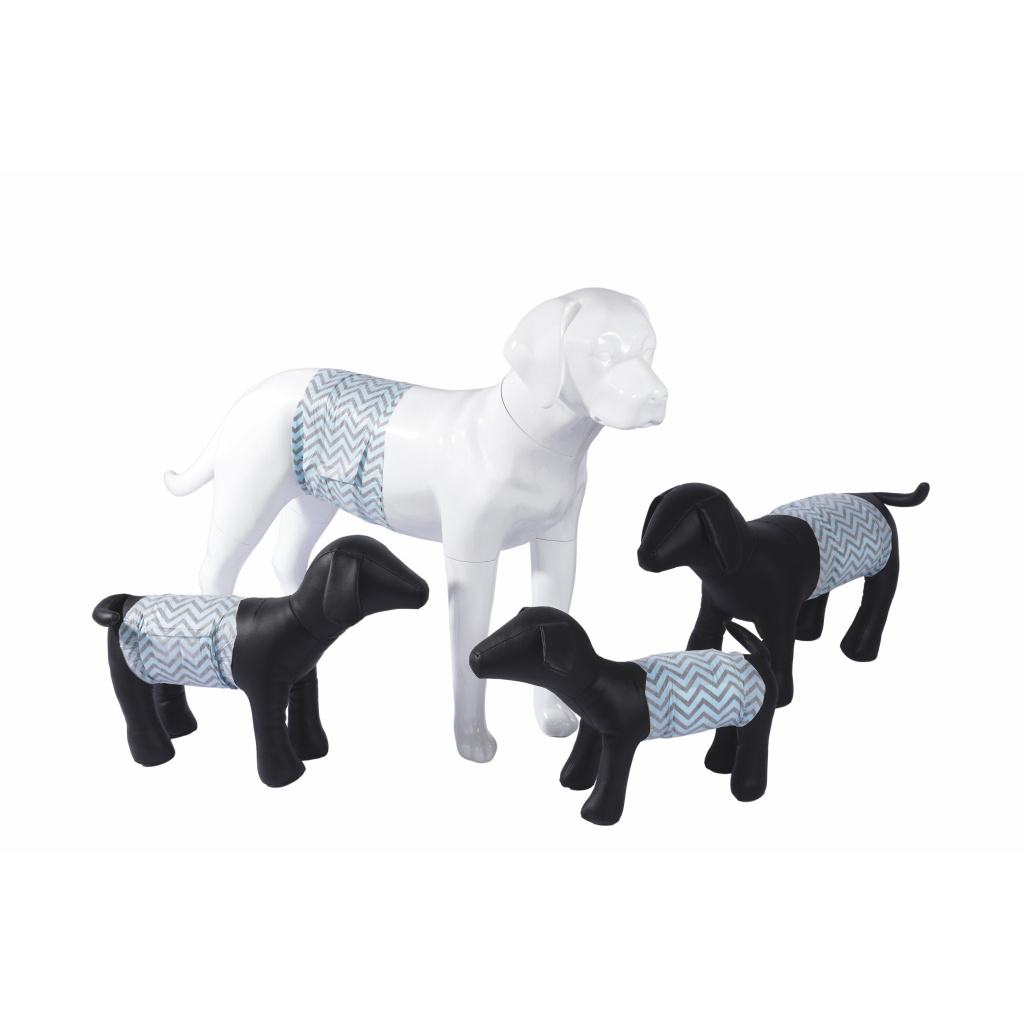 M-Pets Karbonlu Diapers Erkek Köpekler İçin Külot Bez 40-52cm [L] (18'li)