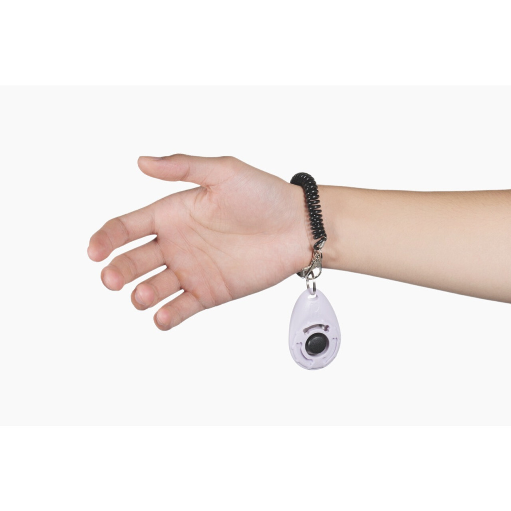 M-Pets Training Köpek Eğitim Clickerı 6x4x1,7cm (Siyah-Beyaz)