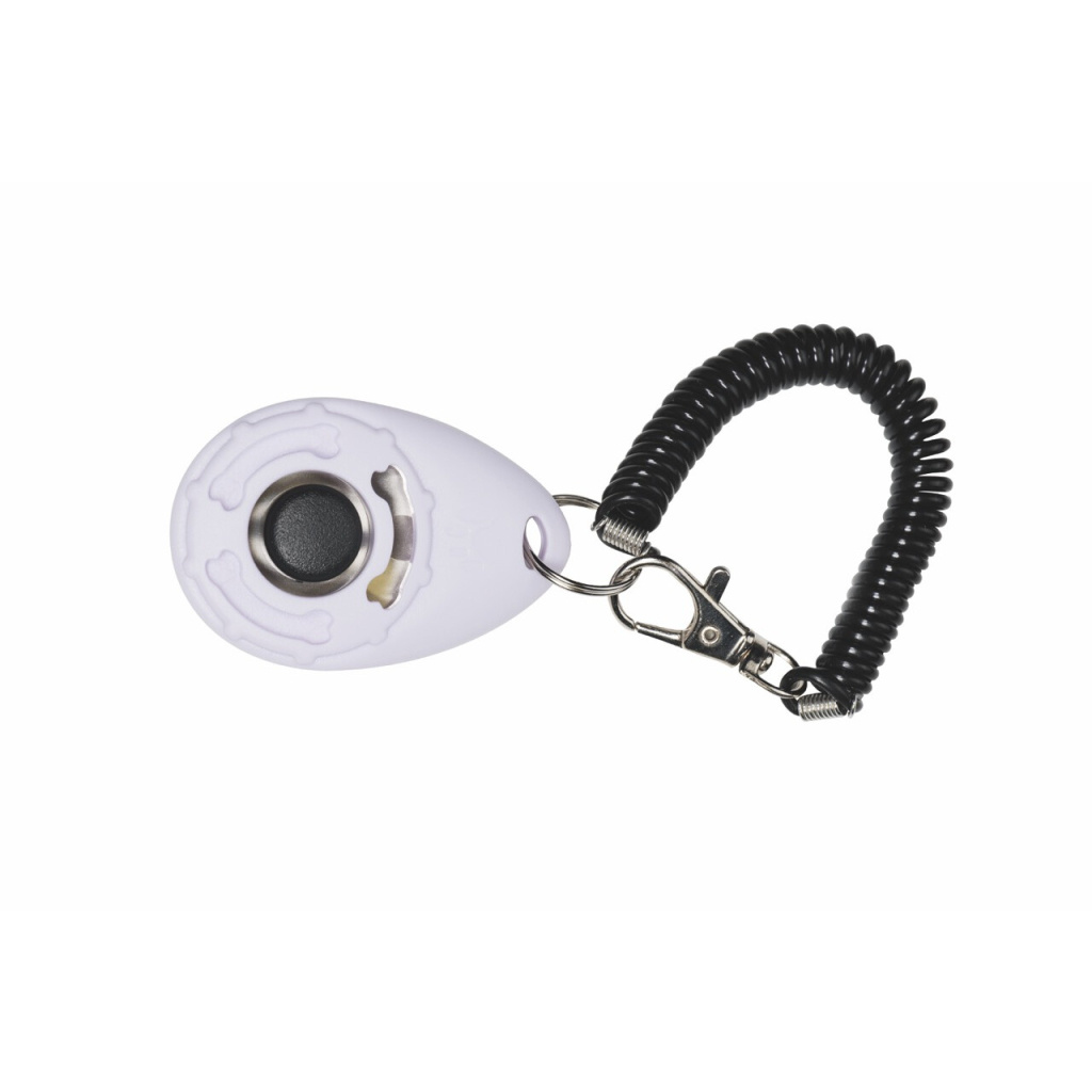 M-Pets Training Köpek Eğitim Clickerı 6x4x1,7cm (Siyah-Beyaz)