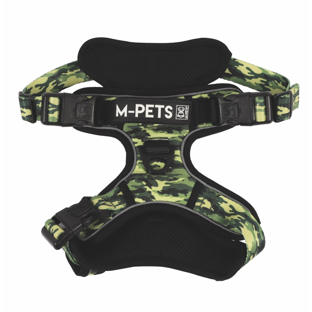 M-Pets Hiking Reflektörlü Soft Sırt Tasması 2,5x50-110cm (Kamuflaj) [XL]