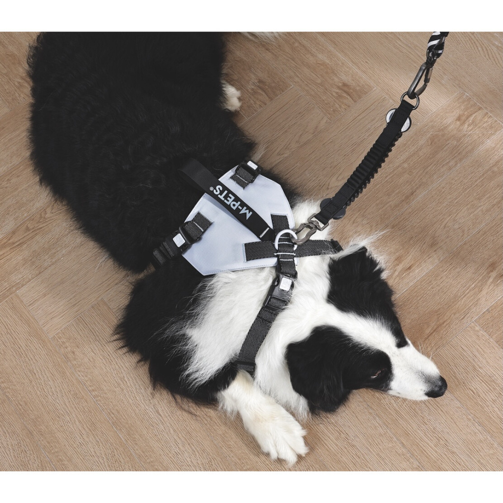 M-Pets Origami Reflektörlü Köpek Göğüs Tasması 37–81cm (Mavi) [L]