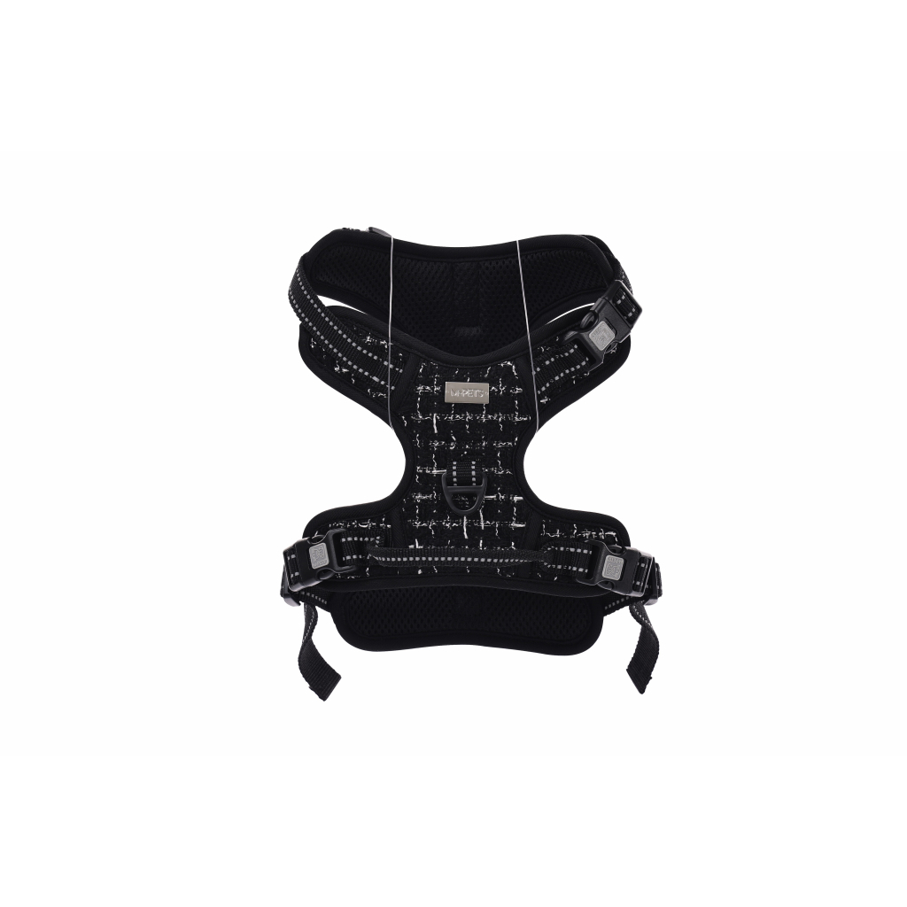 M-Pets Haute Couture Köpek Göğüs Tasması 50-110cm (Siyah) [XL]