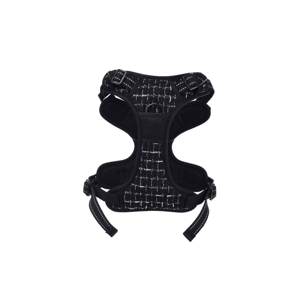 M-Pets Haute Couture Köpek Göğüs Tasması 45-95cm (Siyah) [L]