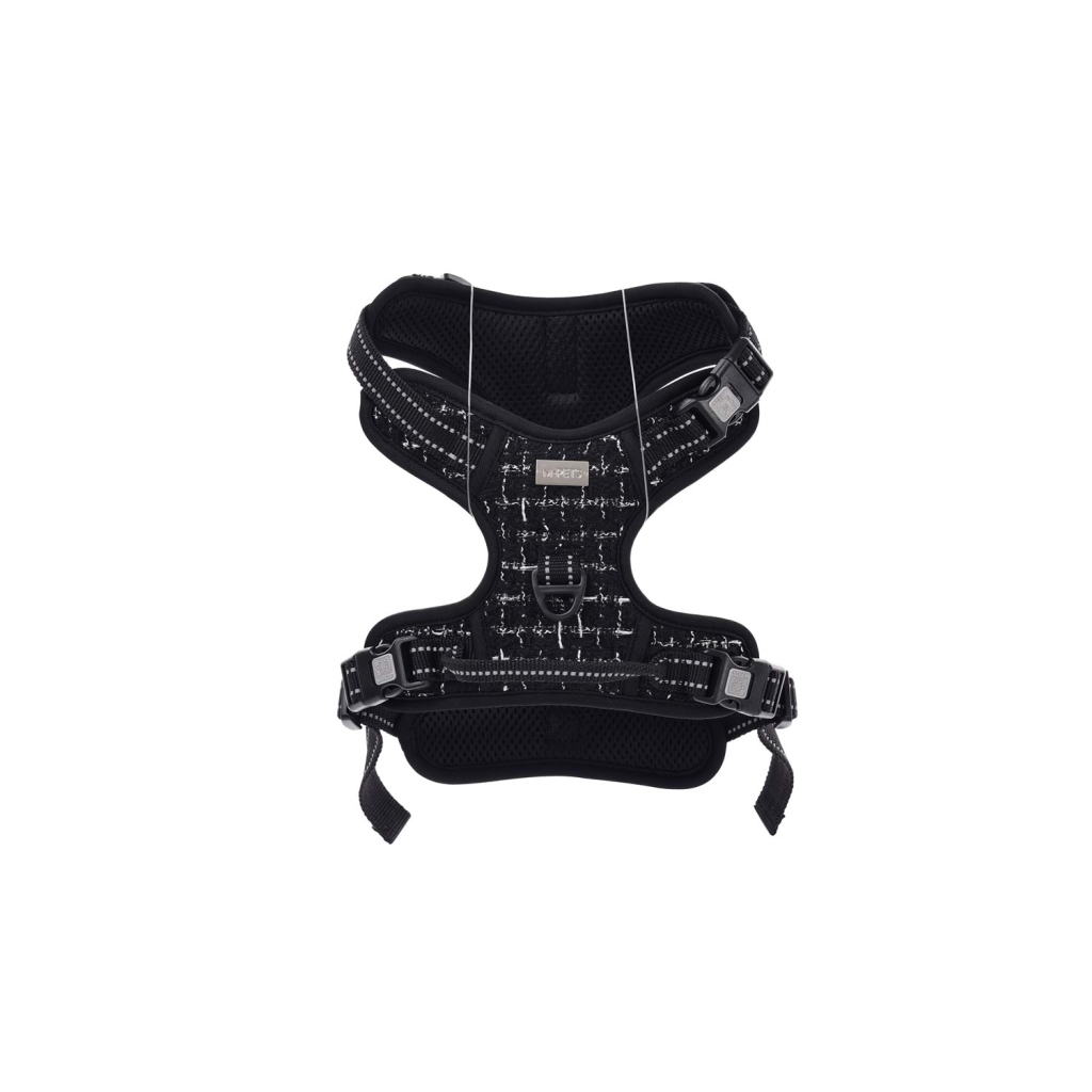 M-Pets Haute Couture Köpek Göğüs Tasması 45-95cm (Siyah) [L]