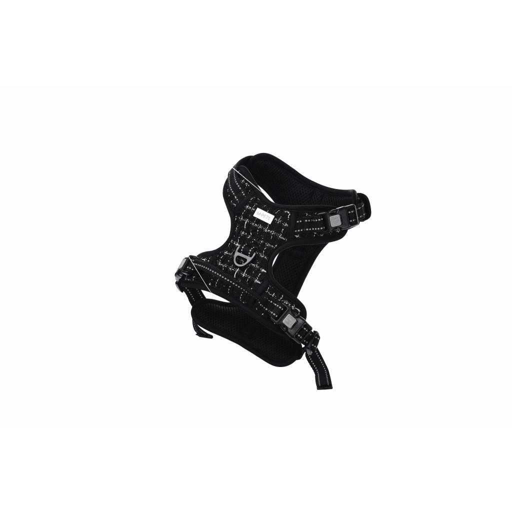M-Pets Haute Couture Köpek Göğüs Tasması 40-75cm (Siyah) [M]