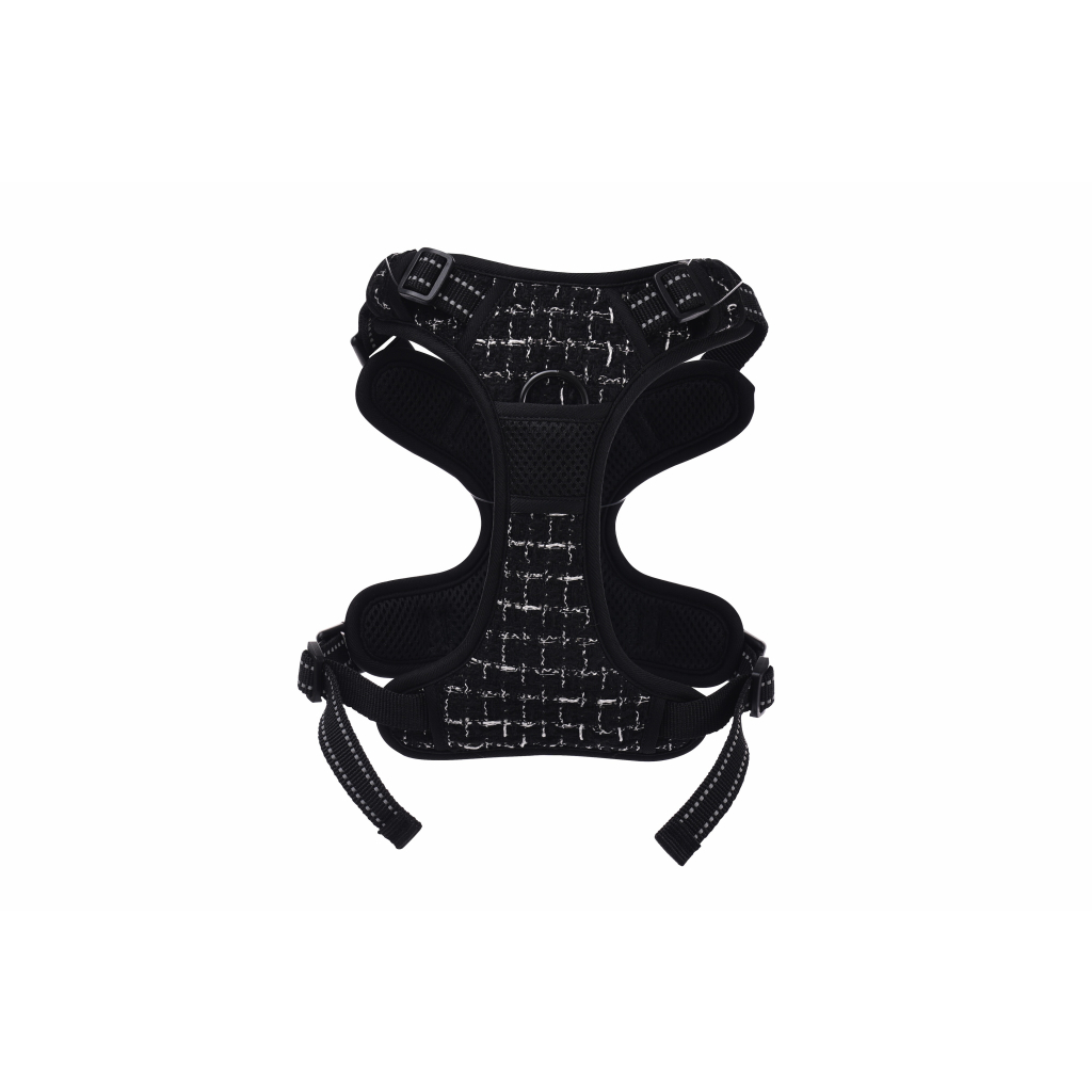 M-Pets Haute Couture Köpek Göğüs Tasması 40-75cm (Siyah) [M]