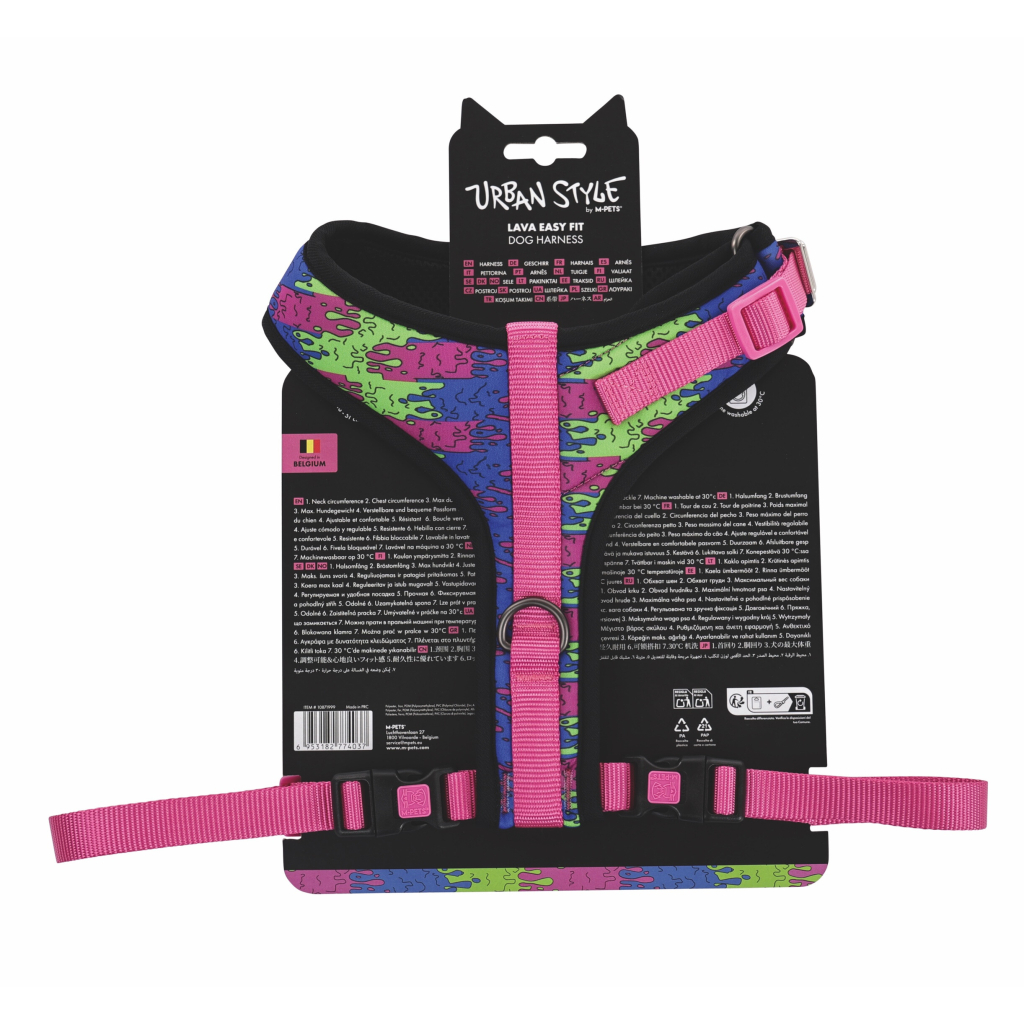 M-Pets Urban Style Lava Easy Fit Köpek Göğüs Tasması 46-85cm [L]