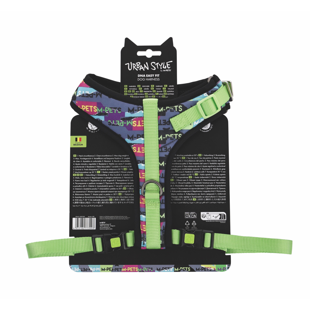 M-Pets Urban Style Dna Easy Fit Köpek Göğüs Tasması 46-85cm [L]