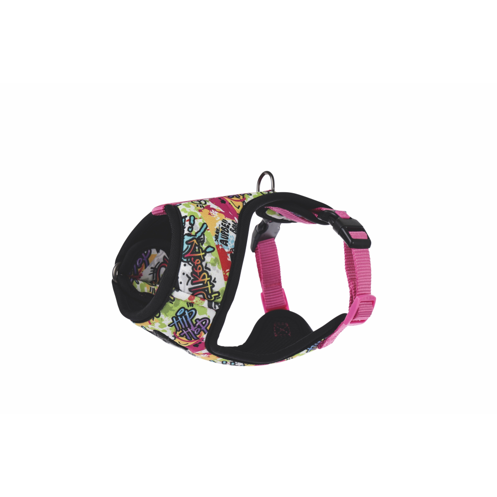 M-Pets Urban Style Graffİtİ Easy Fit Köpek Göğüs Tasması 46-85cm [L]