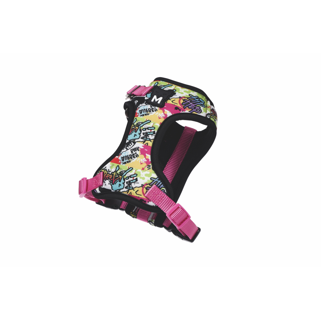 M-Pets Urban Style Graffiti Easy Fit Köpek Göğüs Tasması 38-65cm [M]