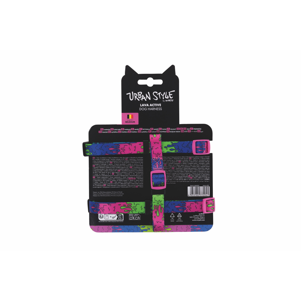 M-Pets Urban Style Lava Active Köpek Göğüs Tasması 31-53cm [S]