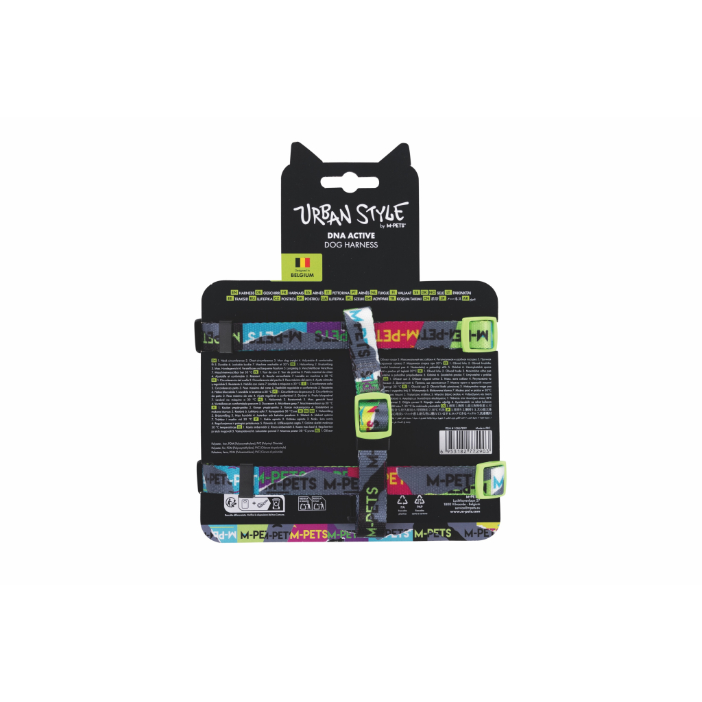 M-Pets Urban Style Dna Active Köpek Göğüs Tasması 31-53cm [S]