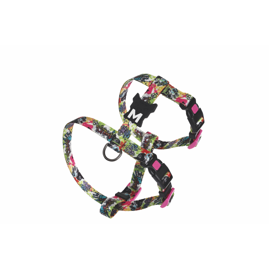M-Pets Urban Style Graffiti Active Köpek Göğüs Tasması 25-44cm [XS]