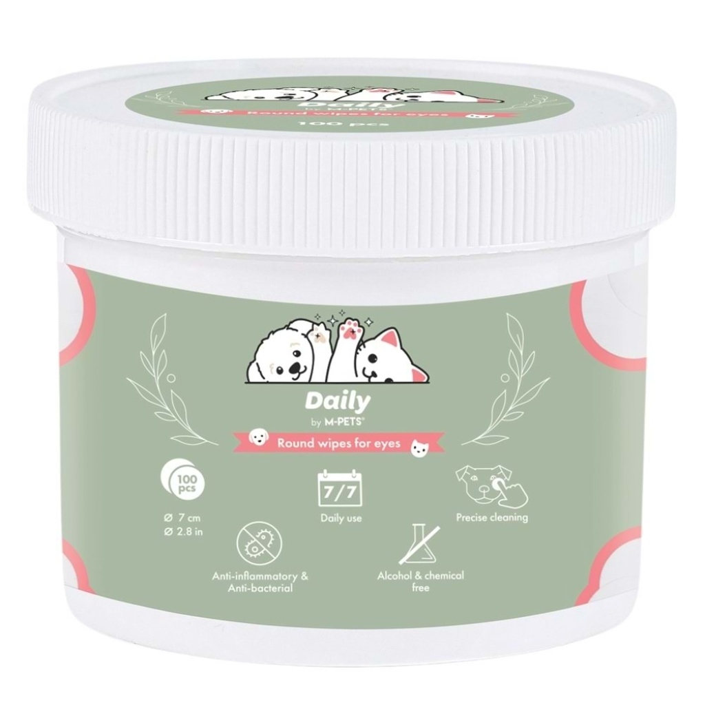 M-Pets Daily Kedi ve Köpekler İçin Göz Çevresi Temizleme Pedi (100'lü)