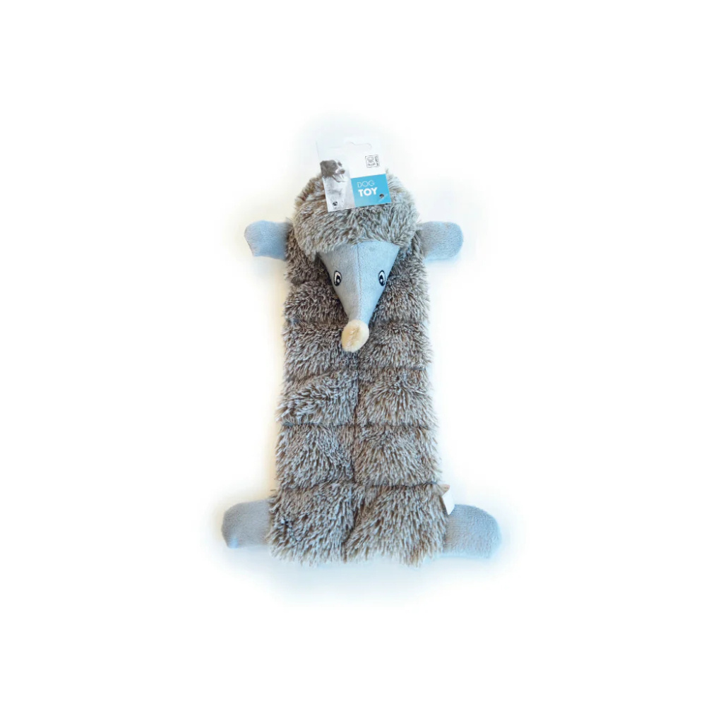 M-Pets Peluş Kirpi Köpek Oyuncağı 43x20x15cm (Gri)