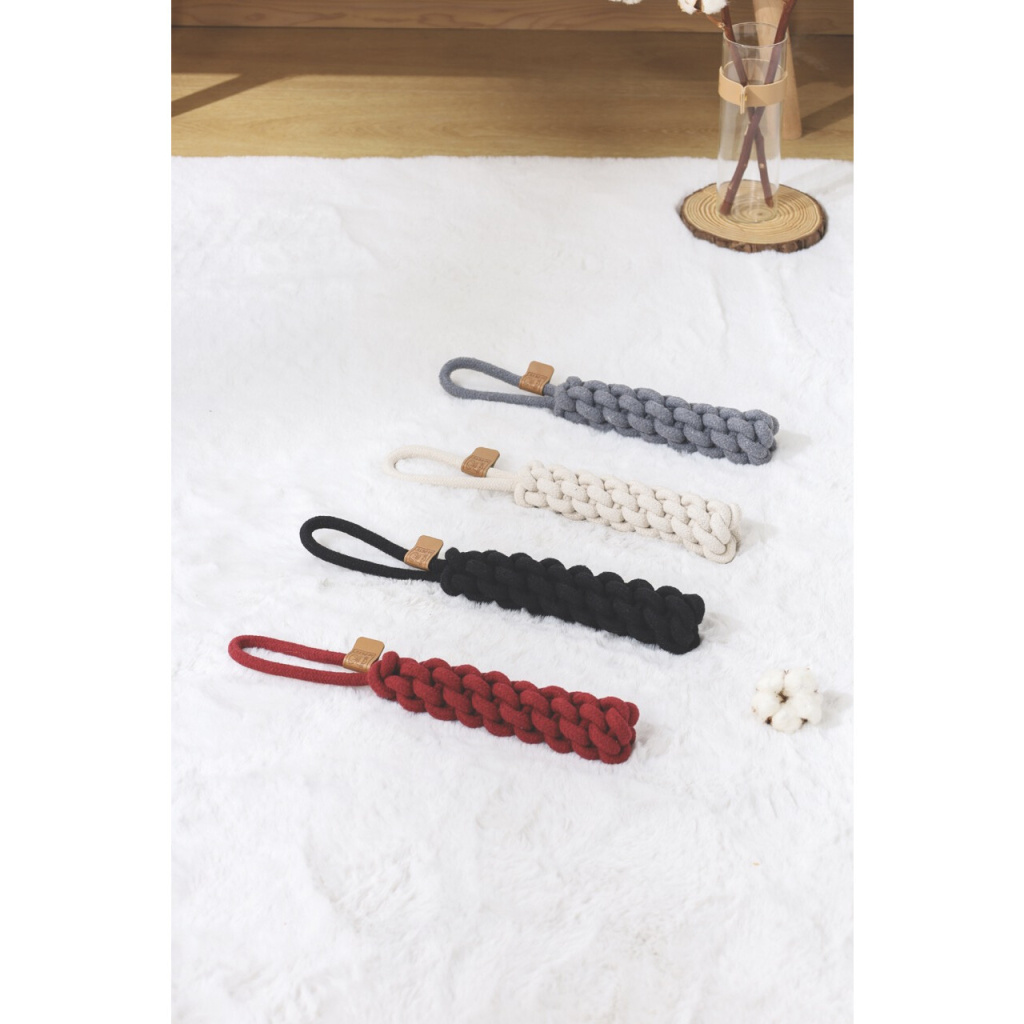 M-Pets Örgü Köpek Oyuncağı 34cm (Beyaz)