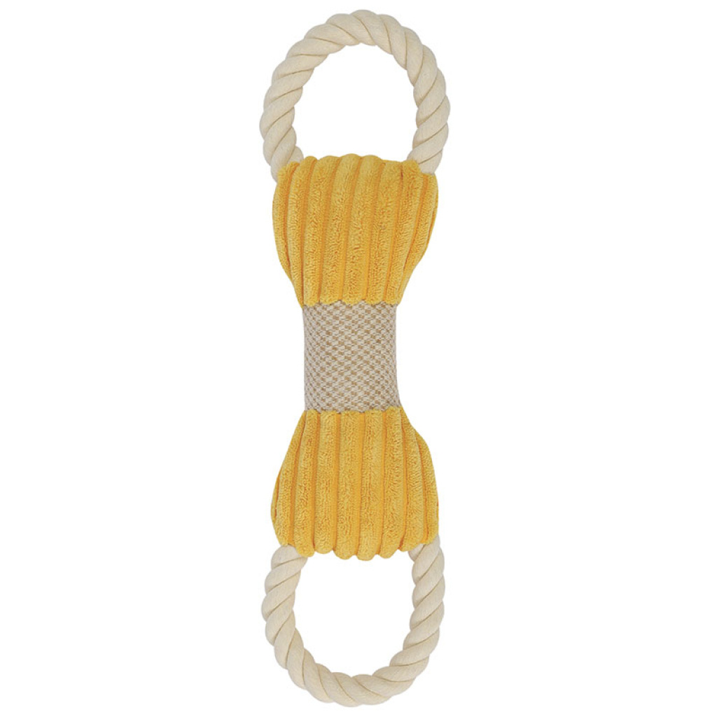 M-Pets Peluş Kemik Köpek Oyuncağı 33x9,5x3cm (Sarı)