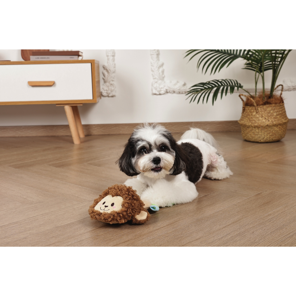 M-Pets Slippers Monkey Köpek Oyuncağı 2x16x5cm (Kahverengi)