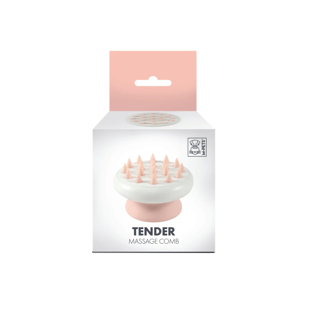 M-Pets Kedi ve Köpekler için Masaj Fırçası 8x5,4cm (Pembe)