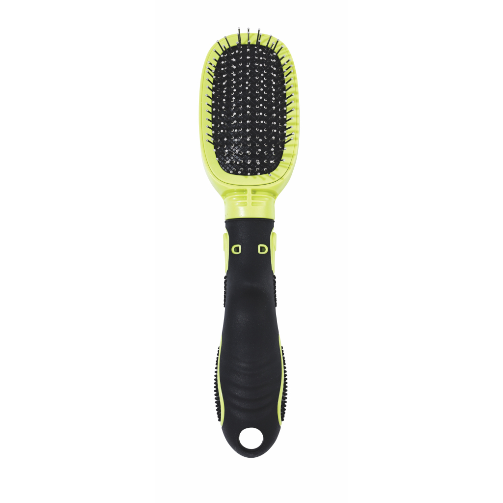 M-Pets Click and Groom Kedi ve Köpekler İçin Masaj Uçlu Fırça 22x5,2x4,4cm