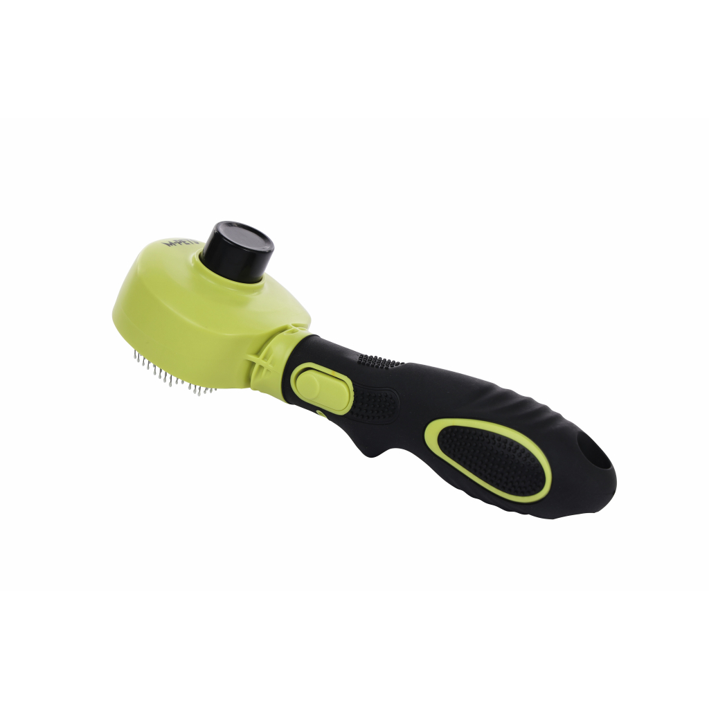 M-Pets Click and Groom Kedi ve Köpekler İçin Basmalı Masaj Uçlu Fırça 8x6,5x5cm