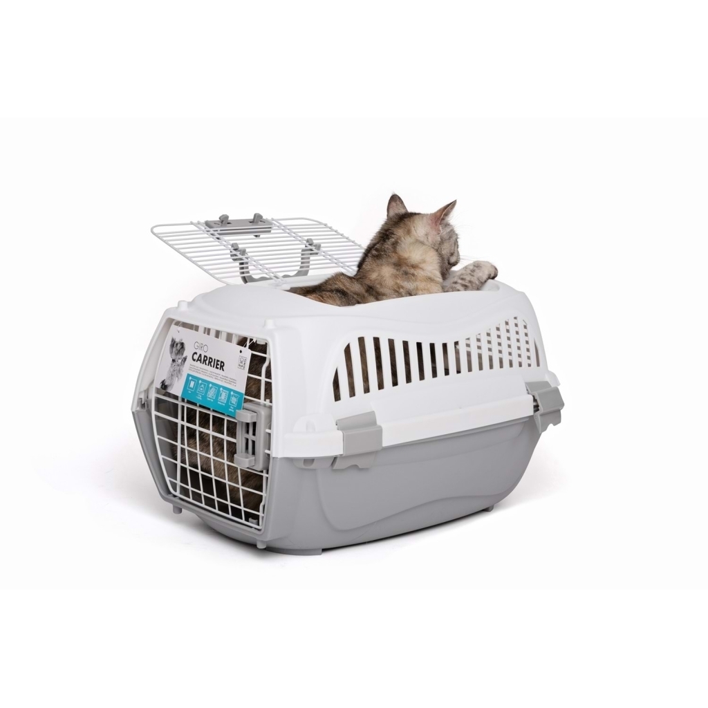 M-Pets Giro Kedi ve Köpek Taşıma Çantası 57x36x32cm (Açık Gri) [M]