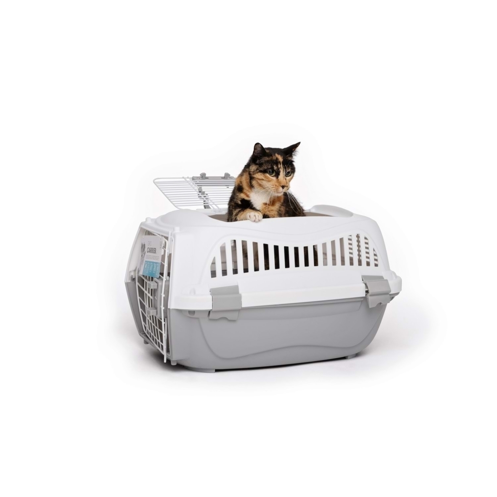 M-Pets Giro Kedi ve Köpek Taşıma Çantası 57x36x32cm (Açık Gri) [M]