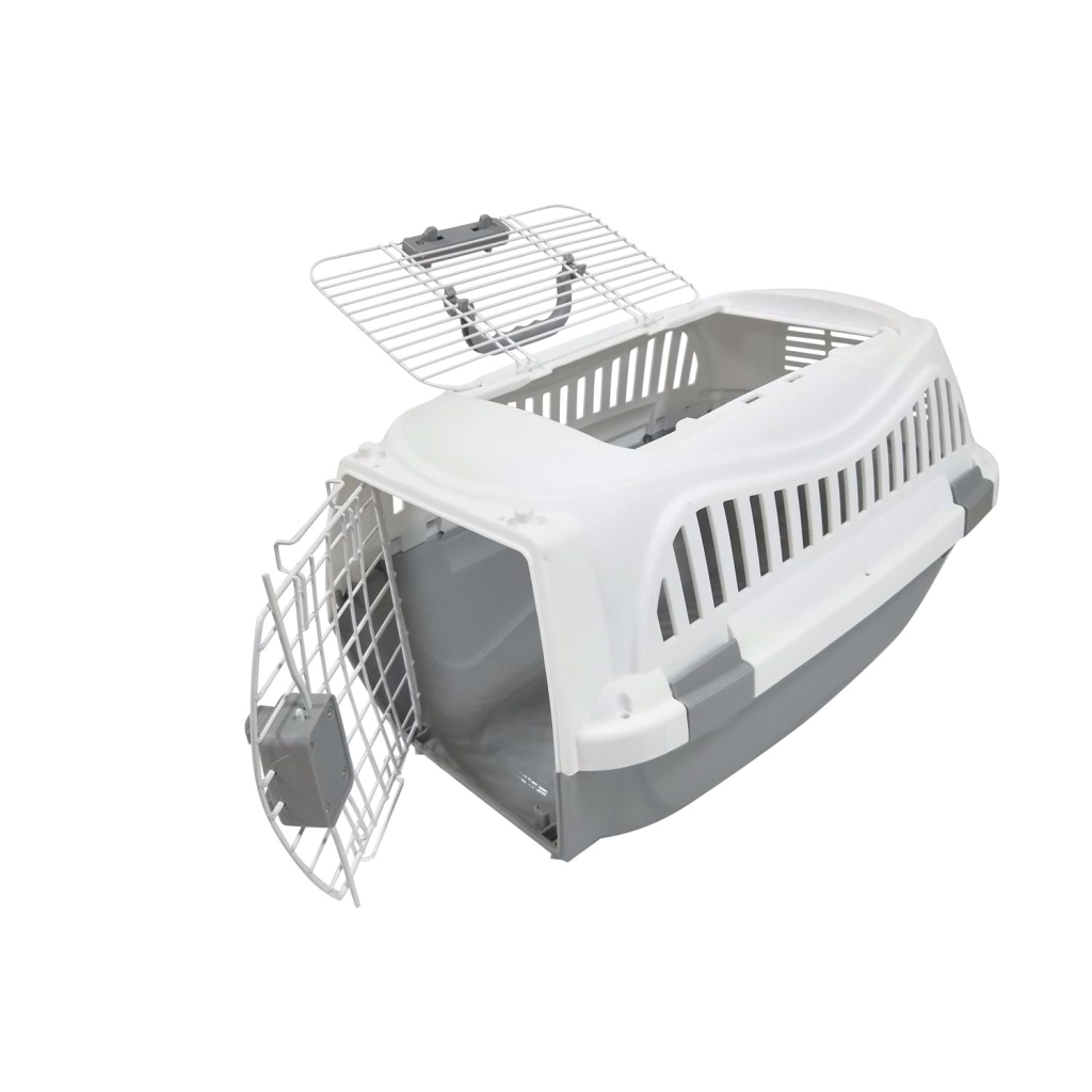M-Pets Giro Kedi ve Köpek Taşıma Çantası 57x36x32cm (Açık Gri) [M]