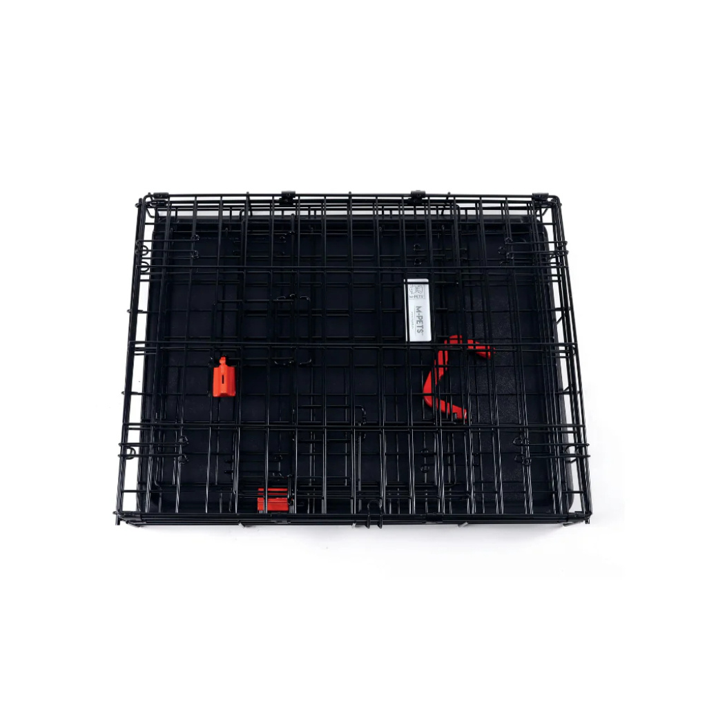 M-Pets Voyager Tekerlekli 2 Kapılı Köpek Kafesi 122x76x84cm (Siyah) [XXL]