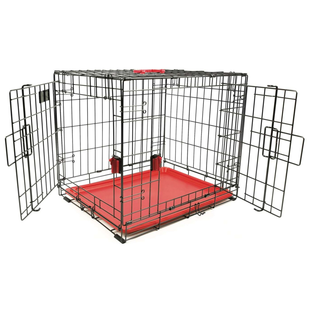 M-Pets Voyager 2 Kapılı Köpek Kafesi 122x76x84cm (Kırmızı) [XXL]