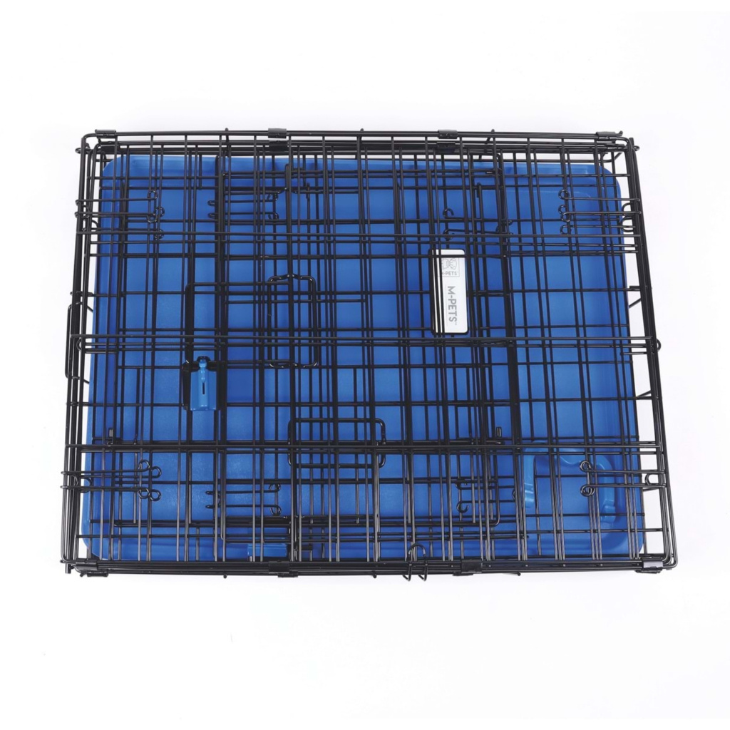 M-Pets Voyager 2 Kapılı Köpek Kafesi 122x76x84cm (Mavi) [XXL]