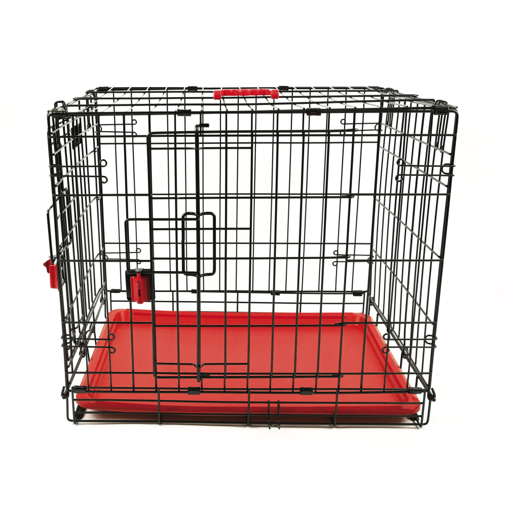 M-Pets Voyager 2 Kapılı Köpek Kafesi 61x46x48cm (Kırmızı) [S]