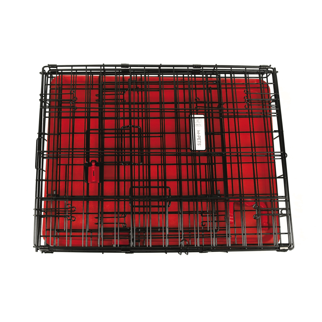 M-Pets Voyager 2 Kapılı Köpek Kafesi 61x46x48cm (Kırmızı) [S]