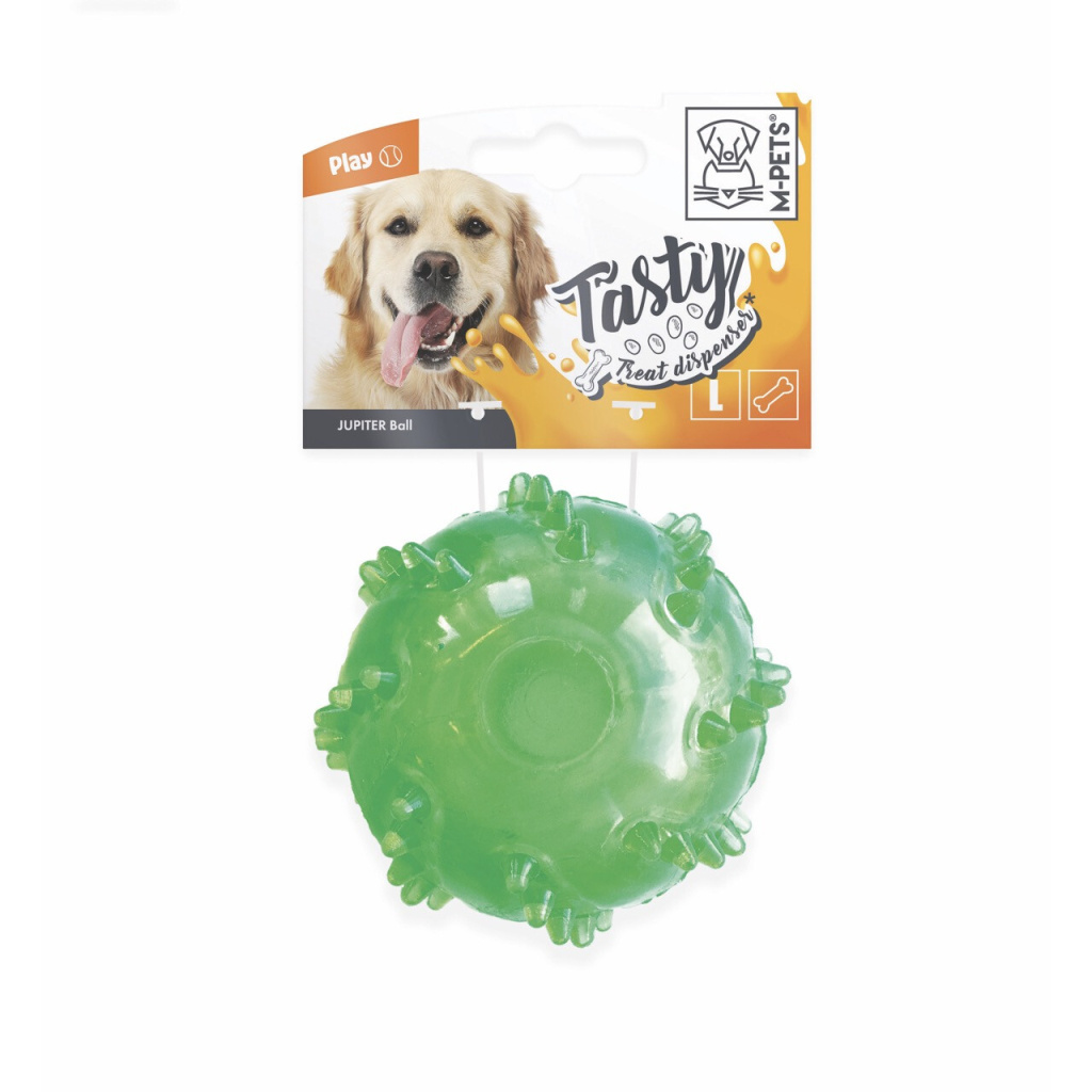 M-Pets Jupiter Kauçuk Ödül Hazneli Top Köpek Oyuncağı 8cm (Karışık Renkli)