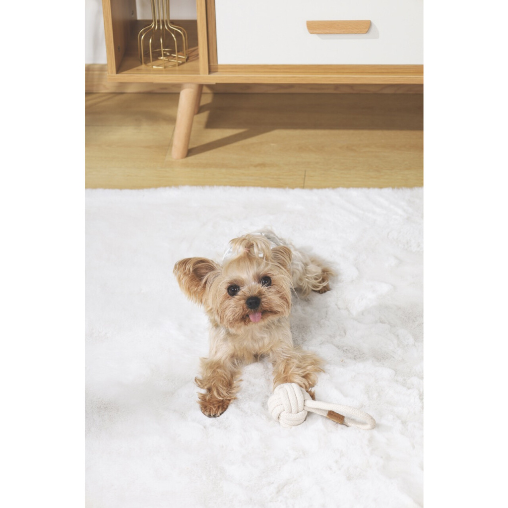 M-Pets Örgü Top Köpek Oyuncağı 6,5cm (Beyaz)