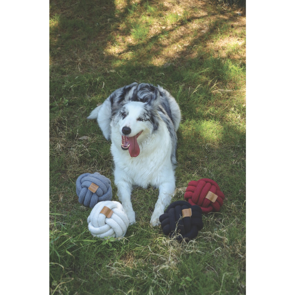 M-Pets Coto Örgü Top Köpek Oyuncağı 15cm (Kırmızı)