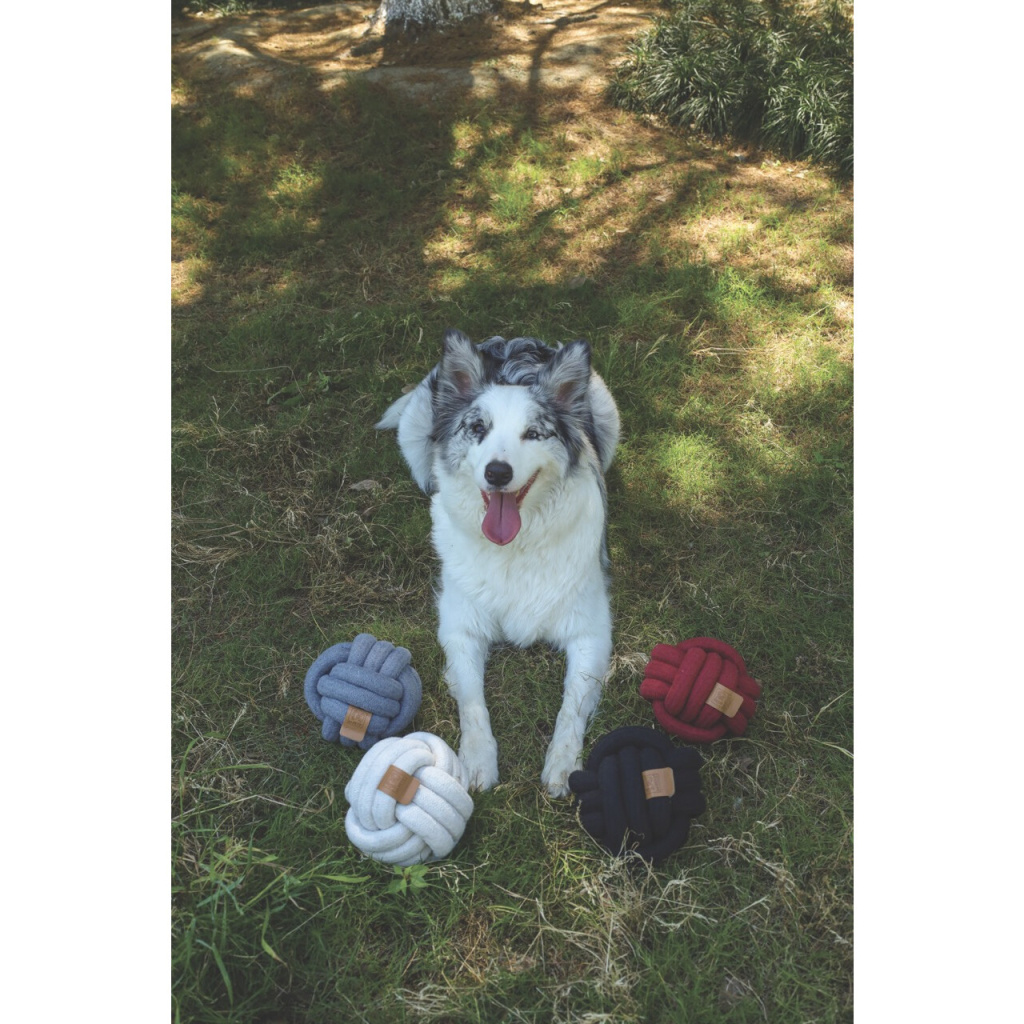 M-Pets Coto Örgü Top Köpek Oyuncağı 15cm (Gri)