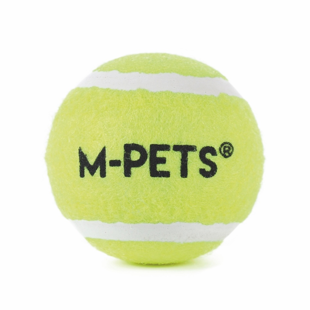 M-Pets Hop Tenis Topu Köpek Oyuncağı 6,4cm (3'lü) (Sarı)