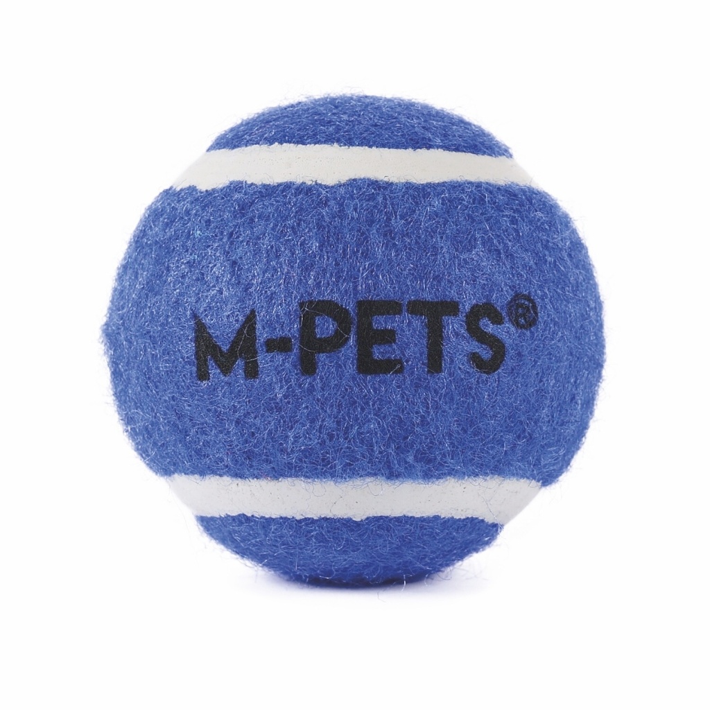 M-Pets Hop Tenis Topu Köpek Oyuncağı 5cm (3'lü) (Mavi)