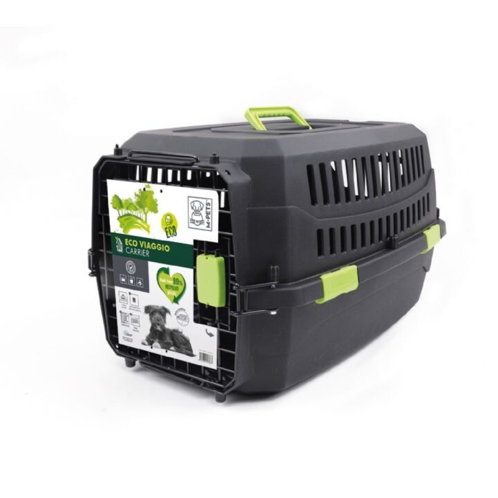 M-Pets Eco Viaggio Carrier Lata Kedi ve Köpek Taşıma Çantası 68x47,6x42cm (Siyah) [M]