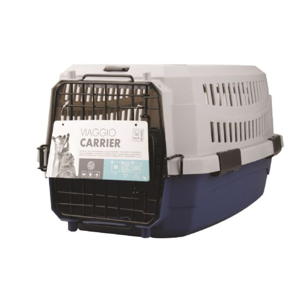 M-Pets Viaggio Carrier Lata Kedi ve Köpek Taşıma Çantası 48,3x32x25,4cm (Lacivert) [XS]
