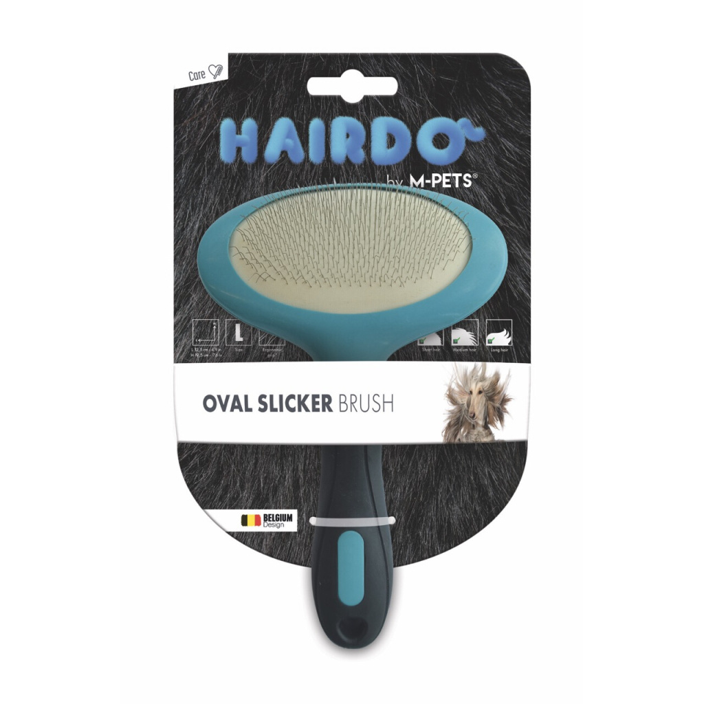 M-Pets Hairdo İnce Telli Oval Köpek Fırçası 12,5x19,5cm [L]